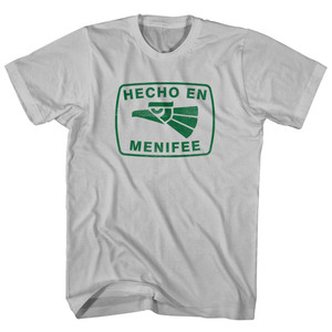 Hecho En Menifee Eagle Adult Cotton T-shirt - Cool Grey