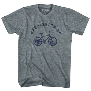 Washington DC Bike Womens Tri-Blend Junior Cut T-Shirt - Athletic Grey Washington DC Bike Womens Tri-Blend Junior Cut T-Shirt - Athletic Grey