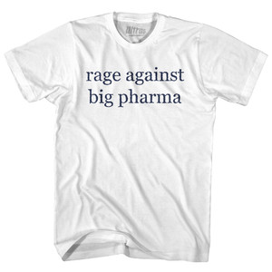 Rage Against Big Pharma Youth Cotton T-shirt - White Rage Against Big Pharma Youth Cotton T-shirt - White