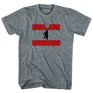 Berlin Dancing Bear Disco Ball Flag Womens Tri-Blend Junior Cut T-Shirt - Athletic Grey Berlin Dancing Bear Disco Ball Flag Womens Tri-Blend Junior Cut T-Shirt - Athletic Grey
