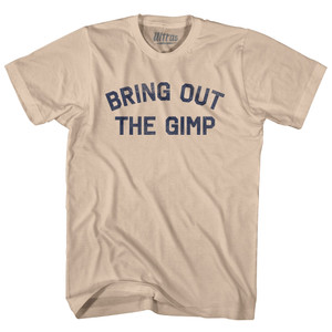 Bring Out The Gimp Adult Cotton T-shirt - Creme
