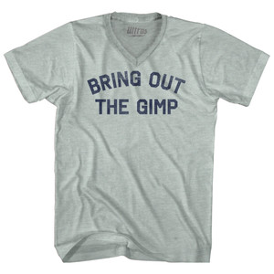 Bring Out The Gimp Adult Tri-Blend V-neck T-shirt - Athletic Cool Grey Bring Out The Gimp Adult Tri-Blend V-neck T-shirt - Athletic Cool Grey