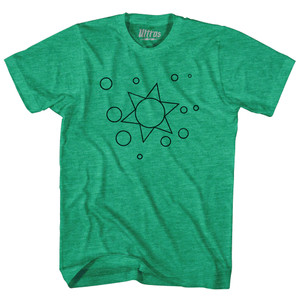 Annunaki Sumarian Astrology Adult Tri-Blend T-shirt - Athletic Green Annunaki Sumarian Astrology Adult Tri-Blend T-shirt - Athletic Green