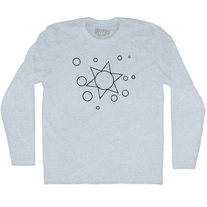 Annunaki Sumarian Astrology Adult Tri-Blend Long Sleeve T-shirt - Athletic White Annunaki Sumarian Astrology Adult Tri-Blend Long Sleeve T-shirt - Athletic White