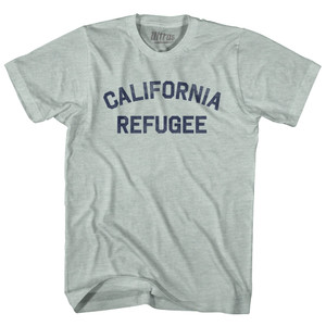 California Refugee Adult Tri-Blend T-shirt - Athletic Cool Grey