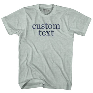 Custom Text Rage Font Adult Tri-Blend T-shirt - Athletic Cool Grey Custom Text Rage Font Adult Tri-Blend T-shirt - Athletic Cool Grey