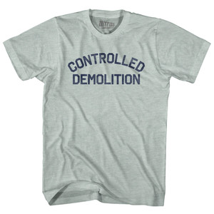 Controlled Demolition Adult Tri-Blend T-shirt - Athletic Cool Grey Controlled Demolition Adult Tri-Blend T-shirt - Athletic Cool Grey