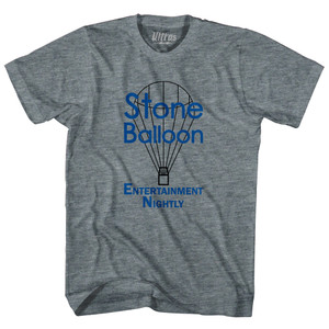 Stone Balloon Entertainment Nightly Womens Tri-Blend Junior Cut T-Shirt - Athletic Grey Stone Balloon Entertainment Nightly Womens Tri-Blend Junior Cut T-Shirt - Athletic Grey
