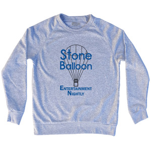 Stone Balloon Entertainment Nightly Adult Tri-Blend Sweatshirt - Grey Heather Stone Balloon Entertainment Nightly Adult Tri-Blend Sweatshirt - Grey Heather
