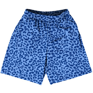 Cheetah Two Tone Blue Carolina Lacrosse Shorts Made In USA - Blue Carolina Cheetah Two Tone Blue Carolina Lacrosse Shorts Made In USA - Blue Carolina