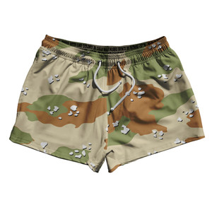 Desert Camo Sage Green Dull 2.5" Swim Shorts Made in USA - Camo Desert Camo Sage Green Dull 2.5" Swim Shorts Made in USA - Camo