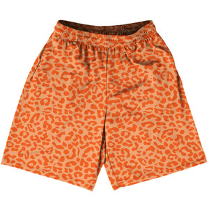 Cheetah Two Tone Light Orange Lacrosse Shorts Made In USA - Light Orange Cheetah Two Tone Light Orange Lacrosse Shorts Made In USA - Light Orange