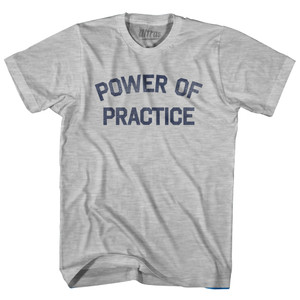 Power Of Practice Womens Cotton Junior Cut T-Shirt - Grey Heather Power Of Practice Womens Cotton Junior Cut T-Shirt - Grey Heather