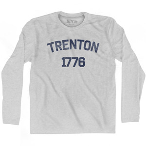Trenton 1776 Adult Cotton Long Sleeve T-shirt - Grey Heather