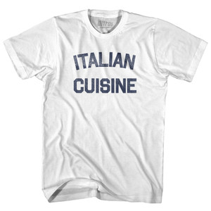 Italian Cuisine Youth Cotton T-shirt - White