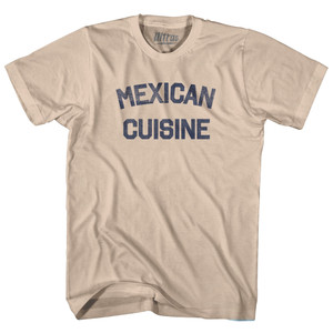 Mexican Cuisine Adult Cotton T-shirt - Creme