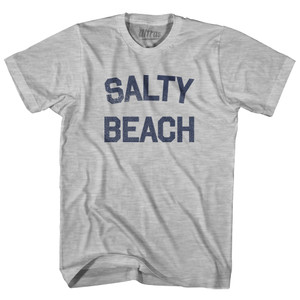 Salty Beach Adult Cotton T-shirt - Grey Heather