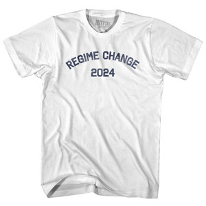 Regime Change 2024 Youth Cotton T-shirt - White