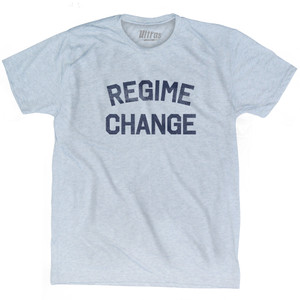Regime Change Adult Tri-Blend T-shirt - Athletic White
