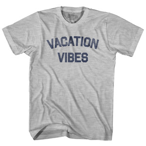 Vacation Vibes Womens Cotton Junior Cut T-Shirt - Grey Heather