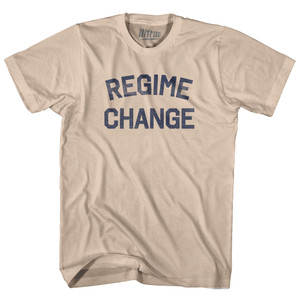Regime Change Adult Cotton T-shirt - Creme