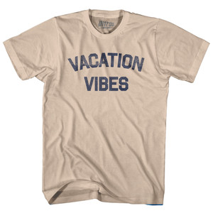 Vacation Vibes Adult Cotton T-shirt - Creme