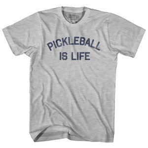 Pickleball Is Life Adult Cotton T-shirt - Grey Heather