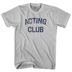 Acting Club Adult Cotton T-shirt - Cool Grey