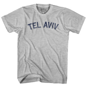 TEL AVIV Adult Cotton T-shirt - Grey Heather TEL AVIV Adult Cotton T-shirt - Grey Heather