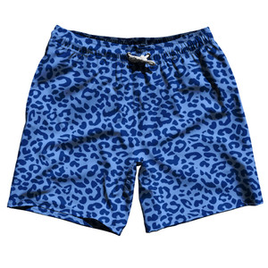 Cheetah Two Tone Blue Carolina Swim Shorts 7" Made in USA - Blue Carolina Cheetah Two Tone Blue Carolina Swim Shorts 7" Made in USA - Blue Carolina