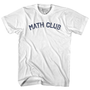 Math Club Youth Cotton T-shirt - White Math Club Youth Cotton T-shirt - White