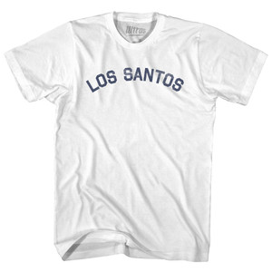 Los Santos Womens Cotton Junior Cut T-Shirt - White