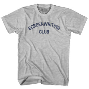 Screenwriting Club Adult Cotton T-shirt - Grey Heather