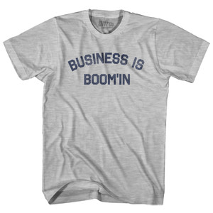 Business Is Boom'in Womens Cotton Junior Cut T-Shirt - Grey Heather Business Is Boom'in Womens Cotton Junior Cut T-Shirt - Grey Heather