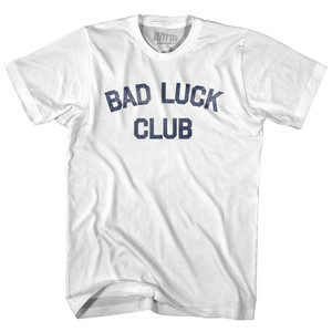 Bad Luck Club Adult Cotton T-shirt - White Bad Luck Club Adult Cotton T-shirt - White