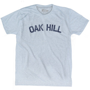 Oak Hill Adult Tri-Blend T-shirt - Athletic White