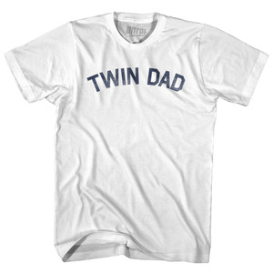 Twin Dad Adult Cotton T-shirt - White Twin Dad Adult Cotton T-shirt - White