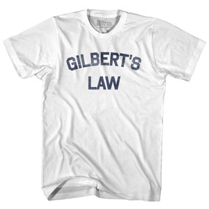 Gilbert's Law Adult Cotton T-shirt - White