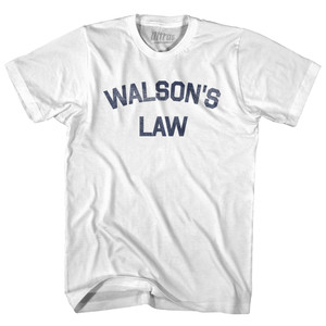 Walsons Law Adult Cotton T-shirt - White