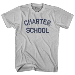 Charter School Adult Cotton T-shirt - Cool Grey Charter School Adult Cotton T-shirt - Cool Grey