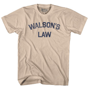 Walsons Law Adult Cotton T-shirt - Creme