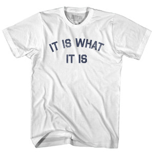It Is What It Is Youth Cotton T-shirt - White It Is What It Is Youth Cotton T-shirt - White