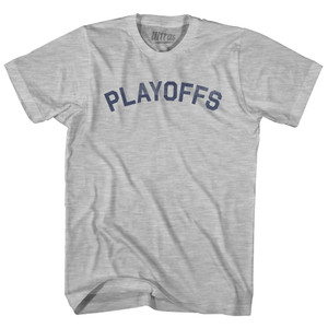 Playoffs Womens Cotton Junior Cut T-Shirt - Grey Heather