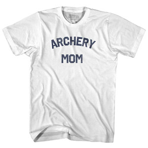 Archery Mom Adult Cotton T-shirt - White