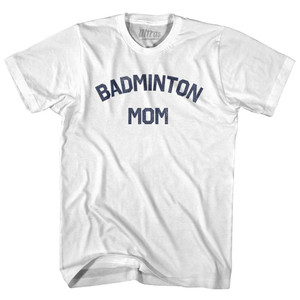 Badminton Mom Youth Cotton T-shirt - White