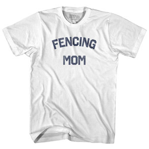 Fencing Mom Youth Cotton T-shirt - White Fencing Mom Youth Cotton T-shirt - White
