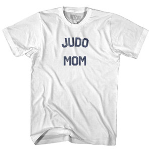 Judo Mom Womens Cotton Junior Cut T-Shirt - White
