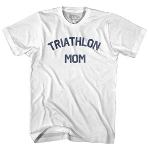 Triathlon Mom Womens Cotton Junior Cut T-Shirt - White
