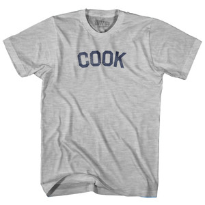 COOK Womens Cotton Junior Cut T-Shirt - Grey Heather COOK Womens Cotton Junior Cut T-Shirt - Grey Heather