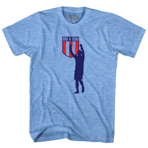 Dos A Cero 2-0 Silhouette USA Soccer Win Over Mexico Adult Tri-Blend T-shirt - Athletic Blue Dos A Cero 2-0 Silhouette USA Soccer Win Over Mexico Adult Tri-Blend T-shirt - Athletic Blue